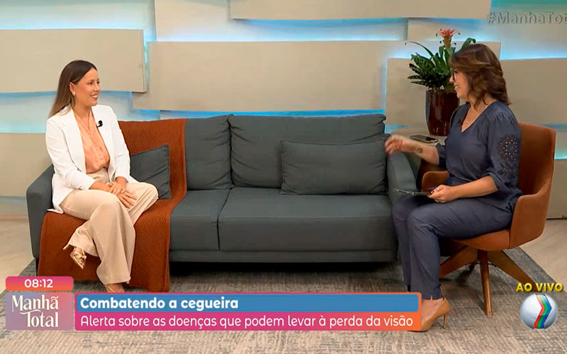 Abril Marrom: Especialista alerta doenças que podem causar perda da visão e como combater – Dra. Natália Volpe participa do Manhã Total na TV Paranaíba Record