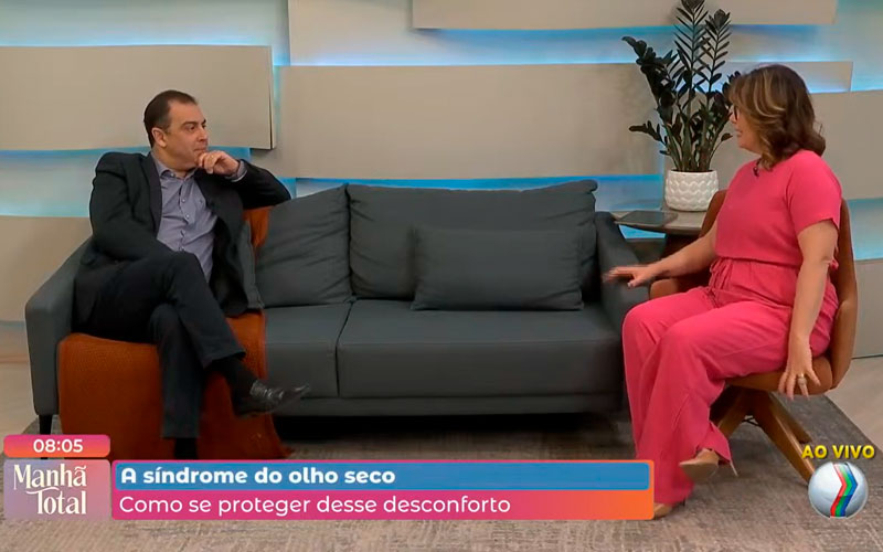 A Síndrome do Olho Seco: saiba como se proteger desse desconforto – Dr. Christian Bertarini Marques participa do Manhã Total na TV Paranaíba Record