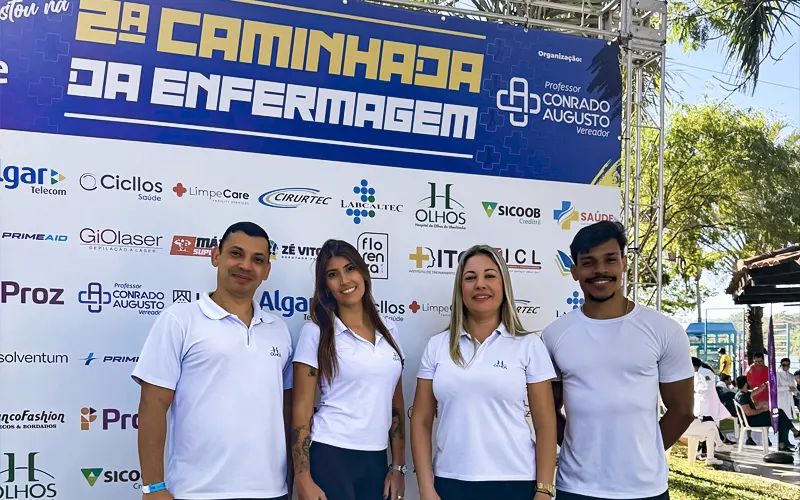 H Olhos Uberlândia marca presença na 2ª Caminhada da Enfermagem