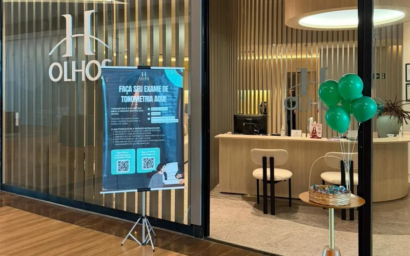 Prevenção ao glaucoma ganha destaque em ação do H Olhos no Uberlândia Shopping