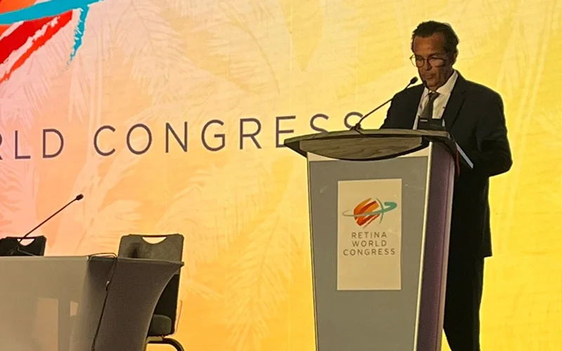 Prof. Dr. Magno Ferreira no Retina World Congress 2026, um dos maiores eventos de oftalmologia do mundo